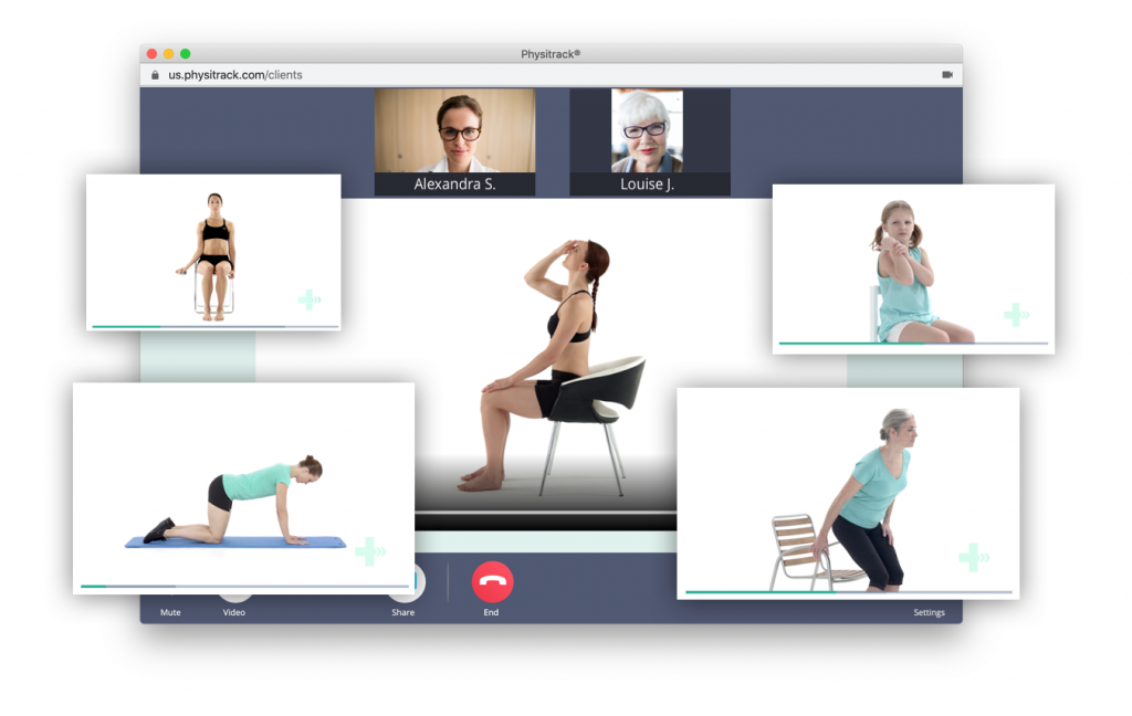 Example of Home Exercise Program Prescription with Online Physiotherapy